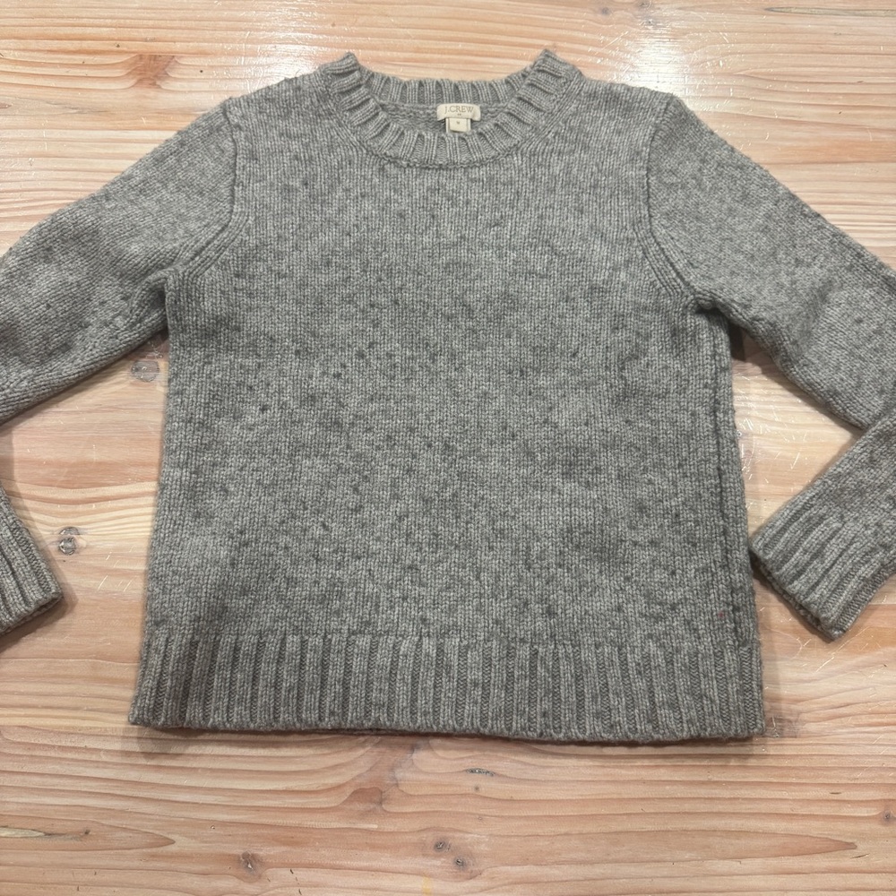 J. Crew Heather Gray Knit Pullover “small”